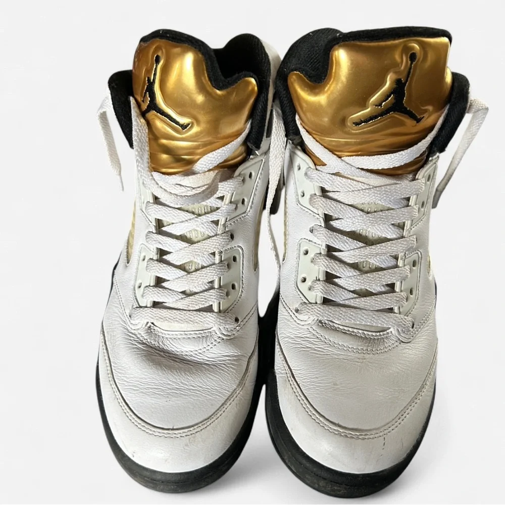 Nike Air Jordan 5 Retro Olympic Gold 2016 Men's Size 8.5
